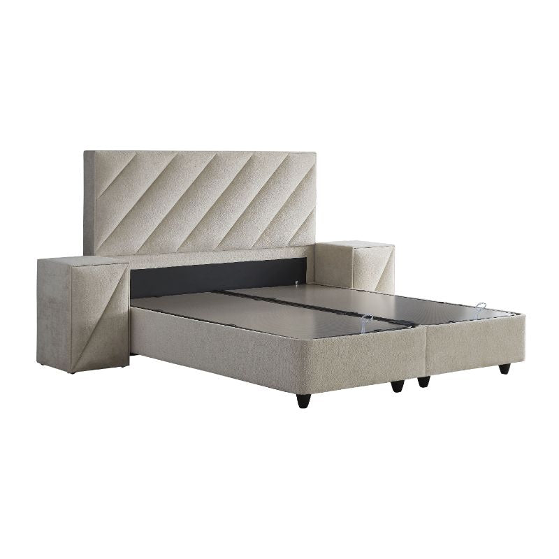 Lit Sommier coffre et Tête de lit - SHINEBEDD Skybedd