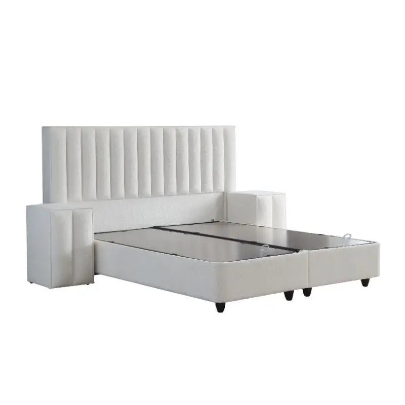 Lit Sommier coffre et Tête de lit - WOOLLYBEDD Skybedd