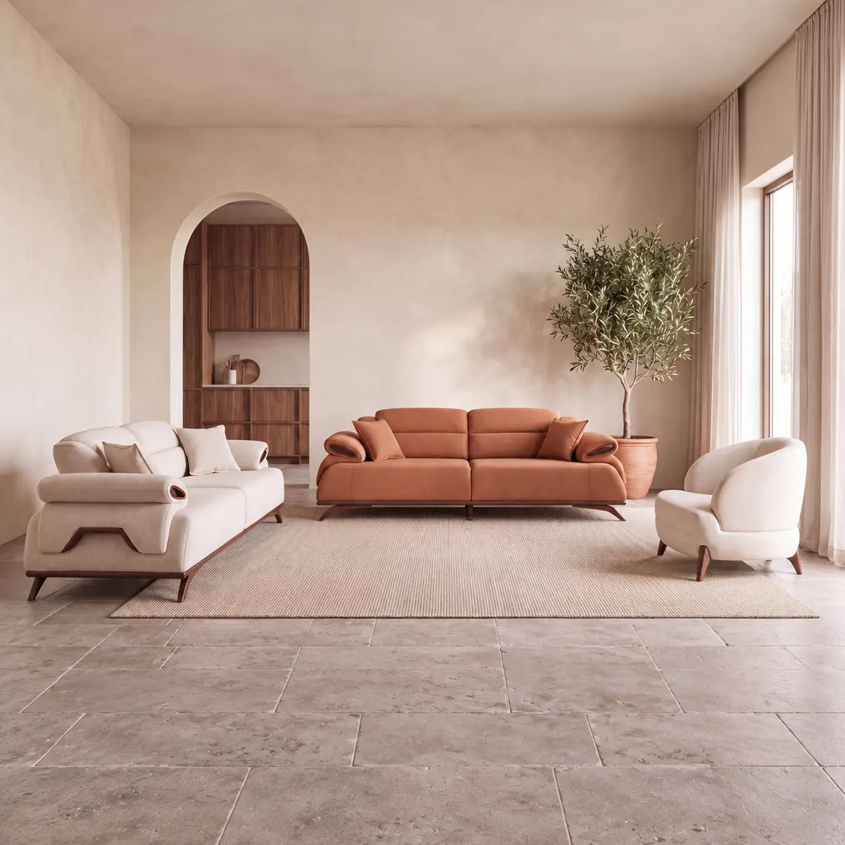 Canapé CASABLANCA – ensemble 3 + 3 + 1