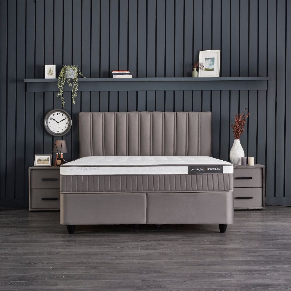 Ensemble literie hybride COSTABEDD - 5 couches 31cm
