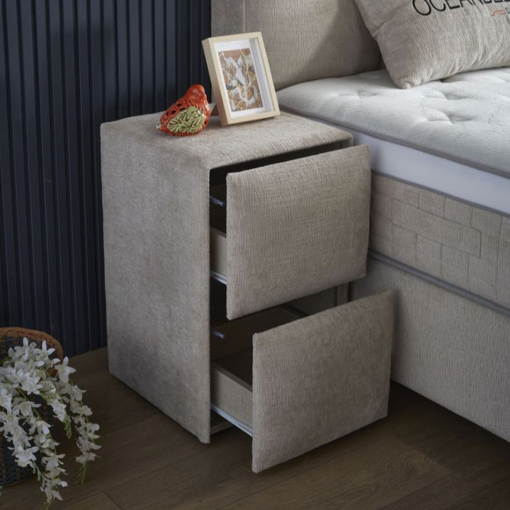 Table de chevet 2 tiroirs - OCEANBEDD