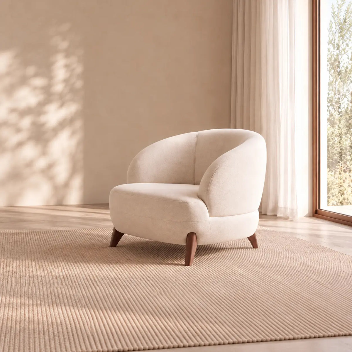 Canapé CASABLANCA – fauteuil crème