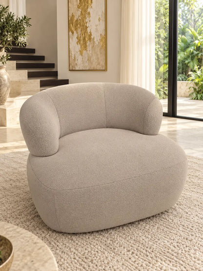 Canapé GLORIA – marron fauteuil pivotant