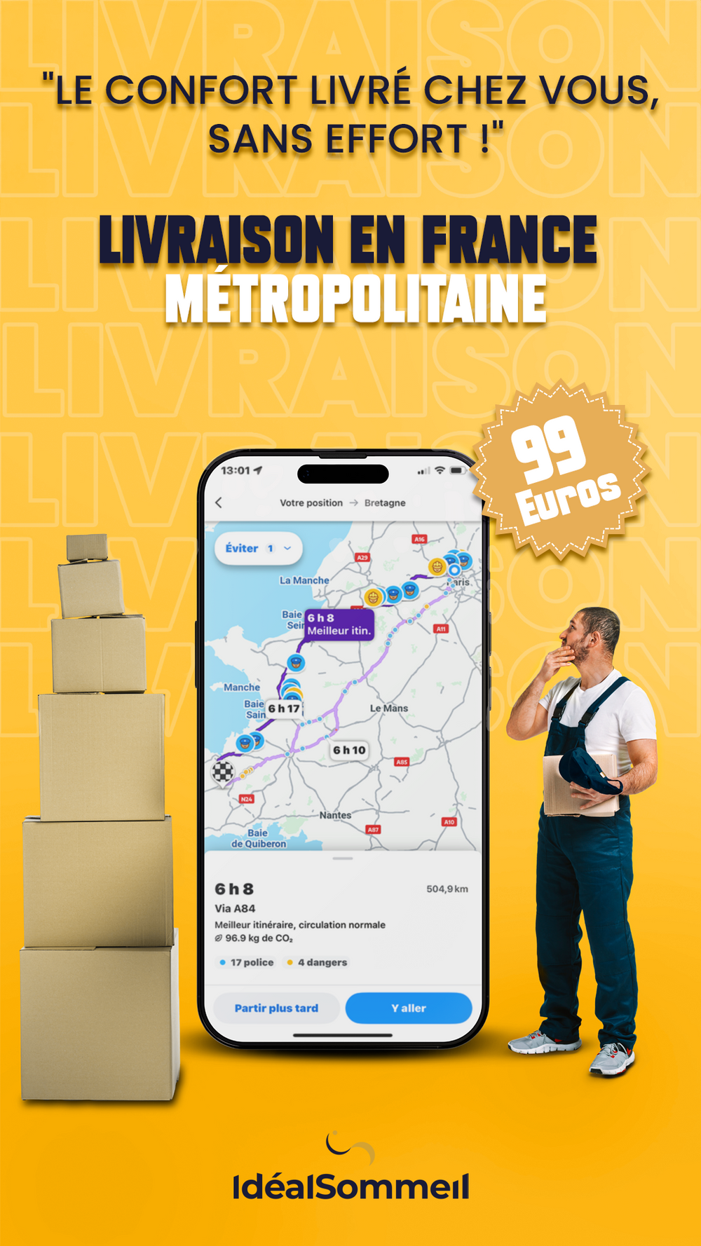 Voir les conditions de livraison en France métropolitaine
