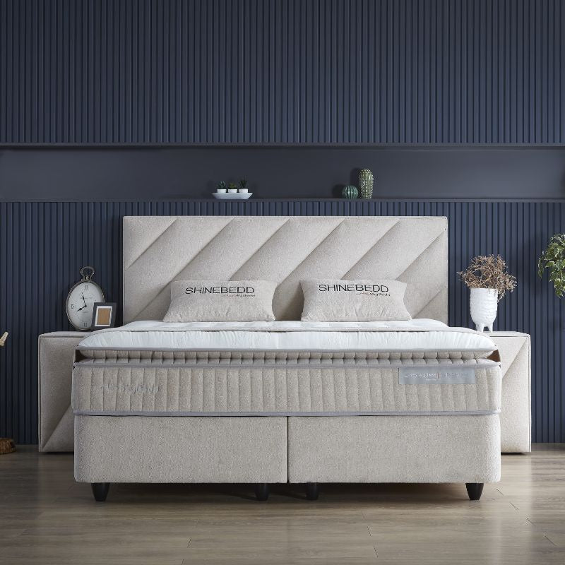 Ensemble literie hybride SHINEBEDD - 5 couches 33cm