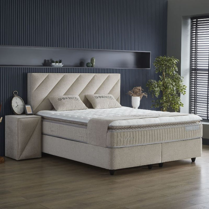 Ensemble literie hybride SHINEBEDD - 5 couches 33cm